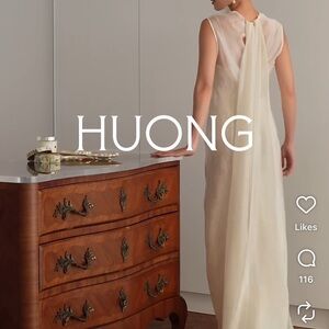 HUONG Merrily Dress Ivory, M